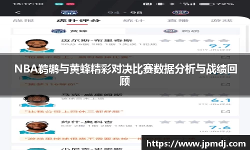 NBA鹈鹕与黄蜂精彩对决比赛数据分析与战绩回顾